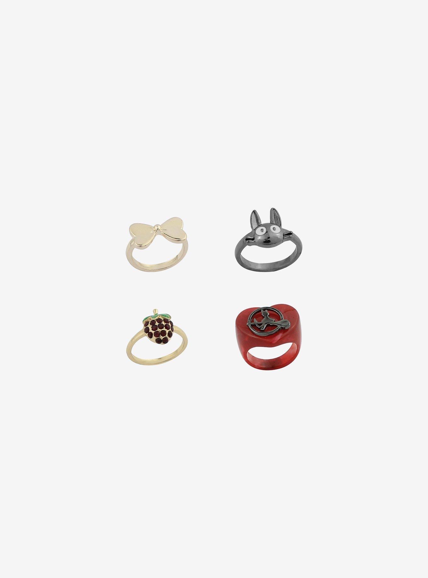 Studio Ghibli Kiki's Delivery Service Strawberry Heart Ring Set, , alternate