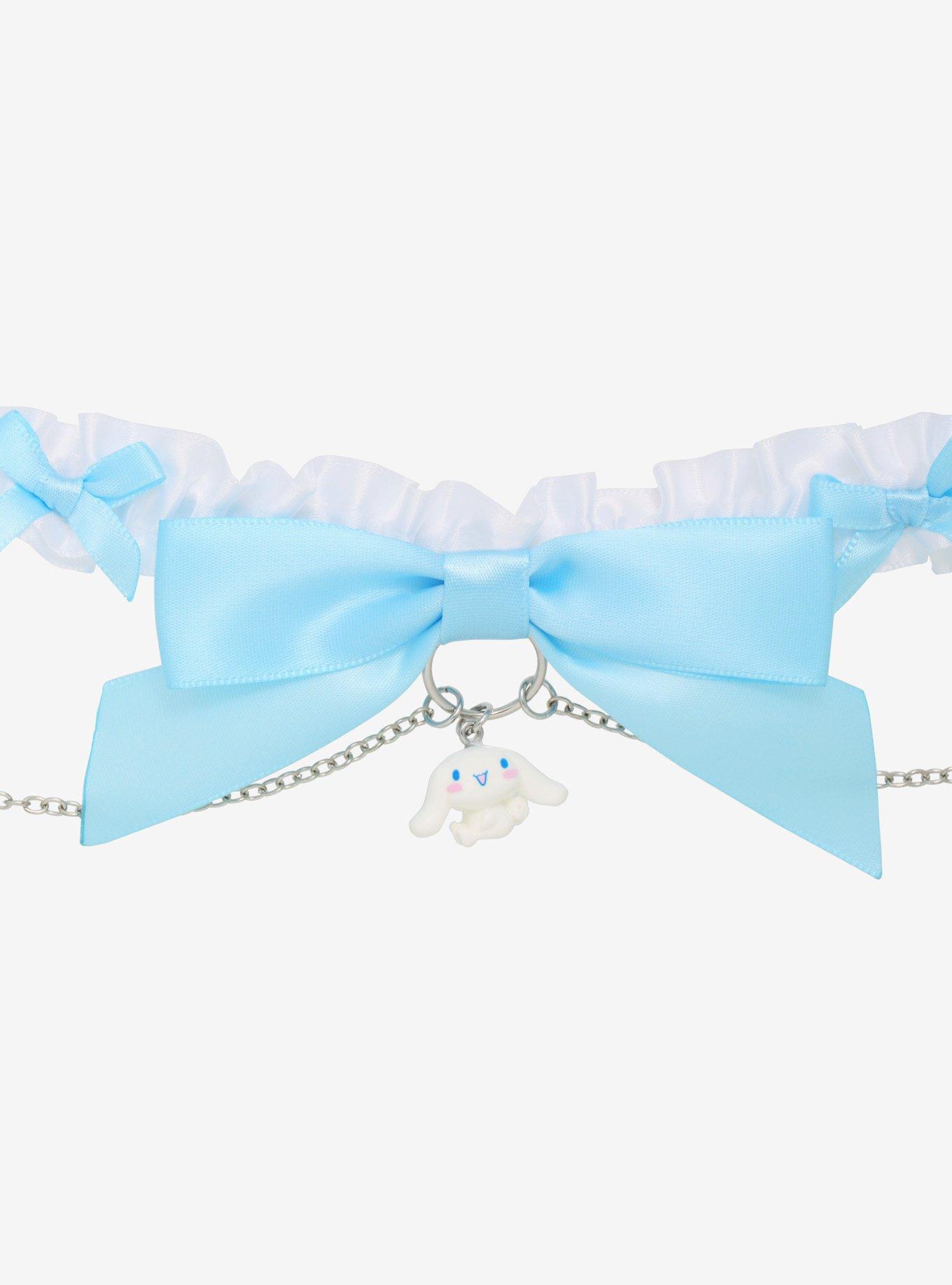Cinnamoroll Ruffle Bow Choker, , alternate