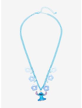 Plus Size Disney Lilo & Stitch Flower Charm Necklace, , hi-res