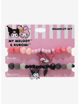 My Melody & Kuromi Cupid Best Friend Beaded Bracelet Set, , hi-res