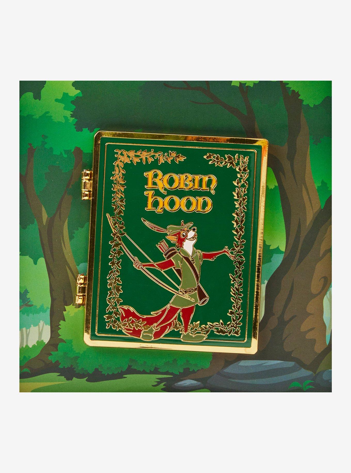 Loungefly Disney Robin Hood Book Enamel Pin, , alternate