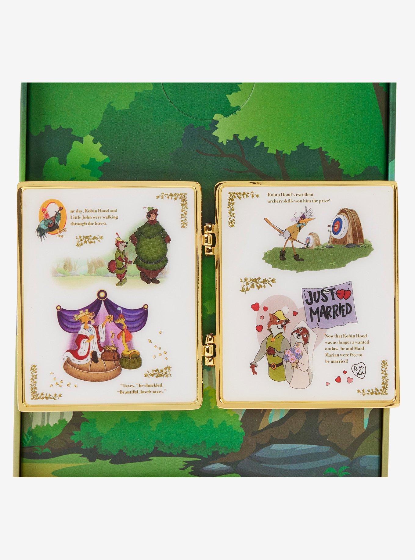 Loungefly Disney Robin Hood Book Enamel Pin, , alternate