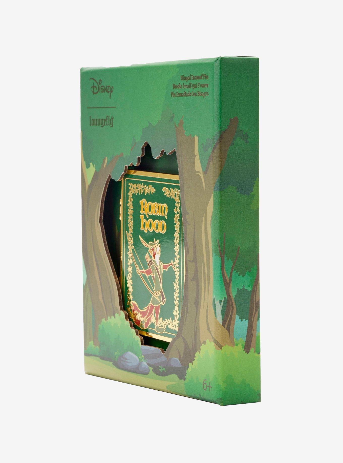 Loungefly Disney Robin Hood Book Enamel Pin, , alternate