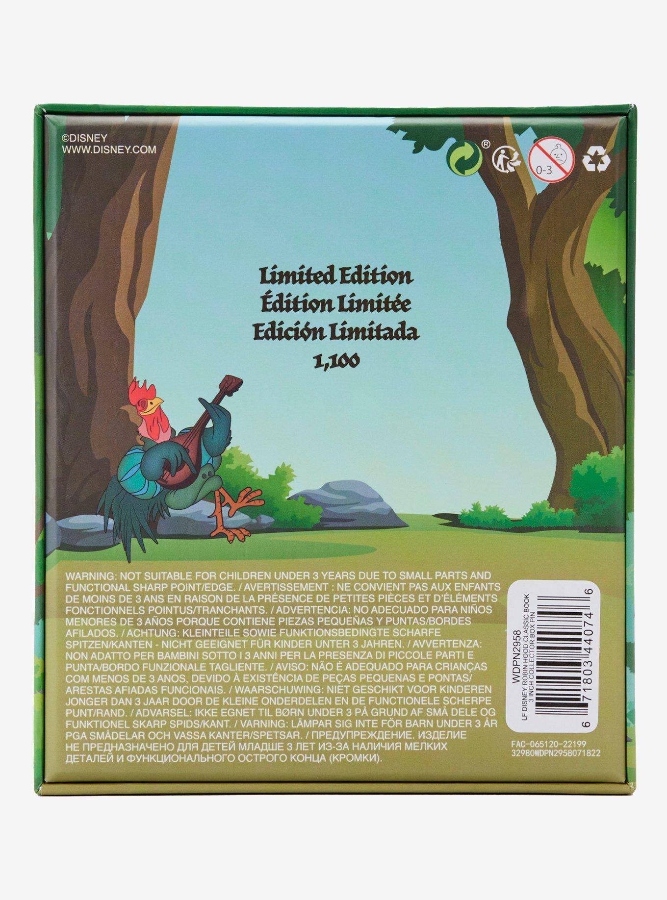 Loungefly Disney Robin Hood Book Enamel Pin, , alternate