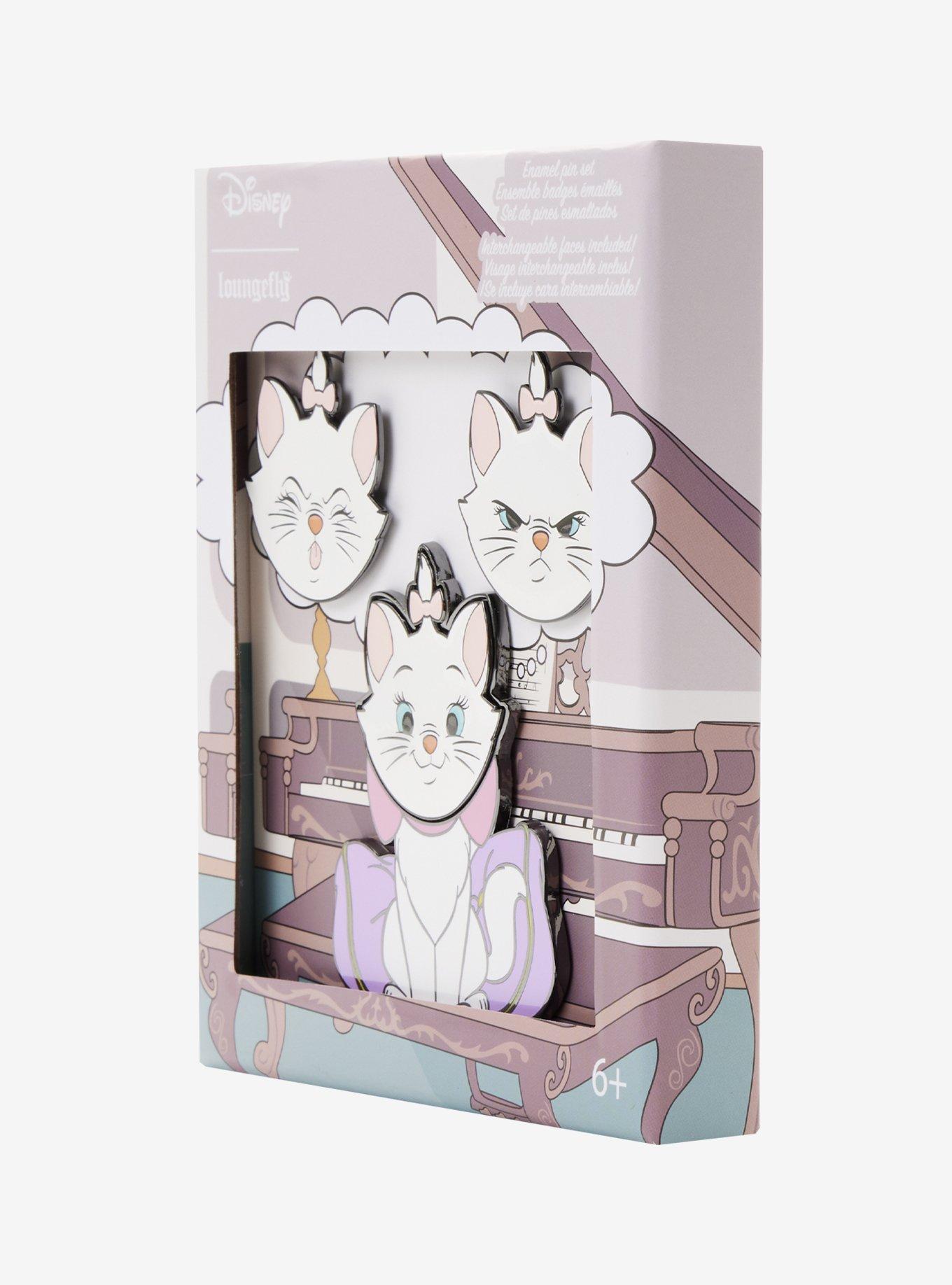 Loungefly Disney The Aristocats Marie Interchangeable Face Enamel Pin, , alternate