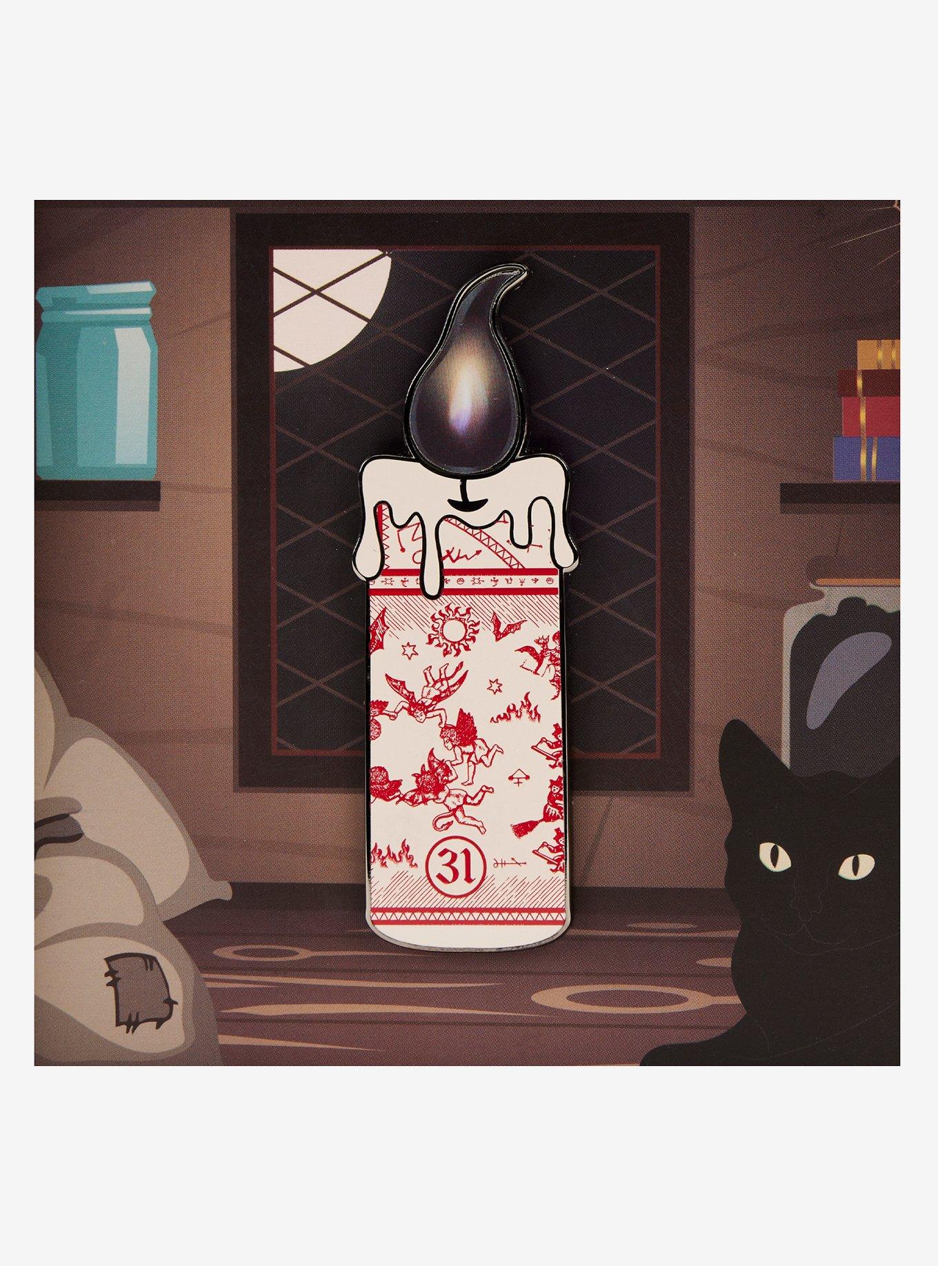 Loungefly Disney Hocus Pocus Candle Lenticular Enamel Pin, , hi-res