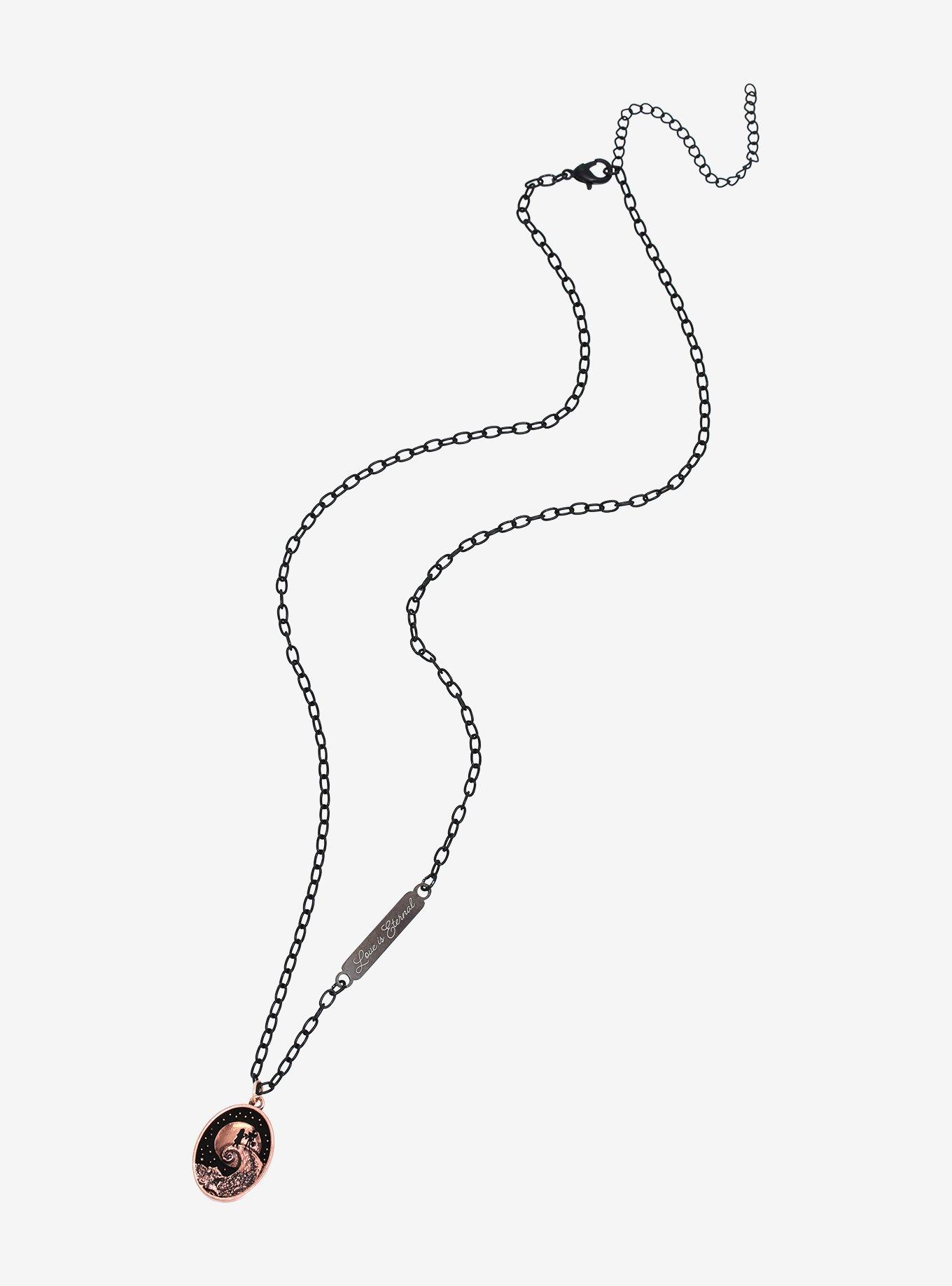 Disney The Nightmare Before Christmas Hilltop Pendent Necklace - BoxLunch Exclusive, , alternate