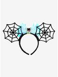 Disney Minnie Mouse Spider Webs Mouse Ears Headband - BoxLunch Exclusive, , alternate