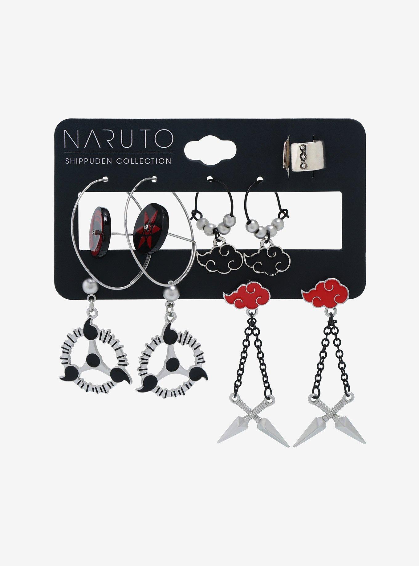 Naruto Shippuden Akatsuki Earring Set - BoxLunch Exclusive, , alternate