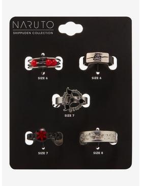 Naruto Shippuden Icons Fidget Ring Set - BoxLunch Exclusive , , hi-res