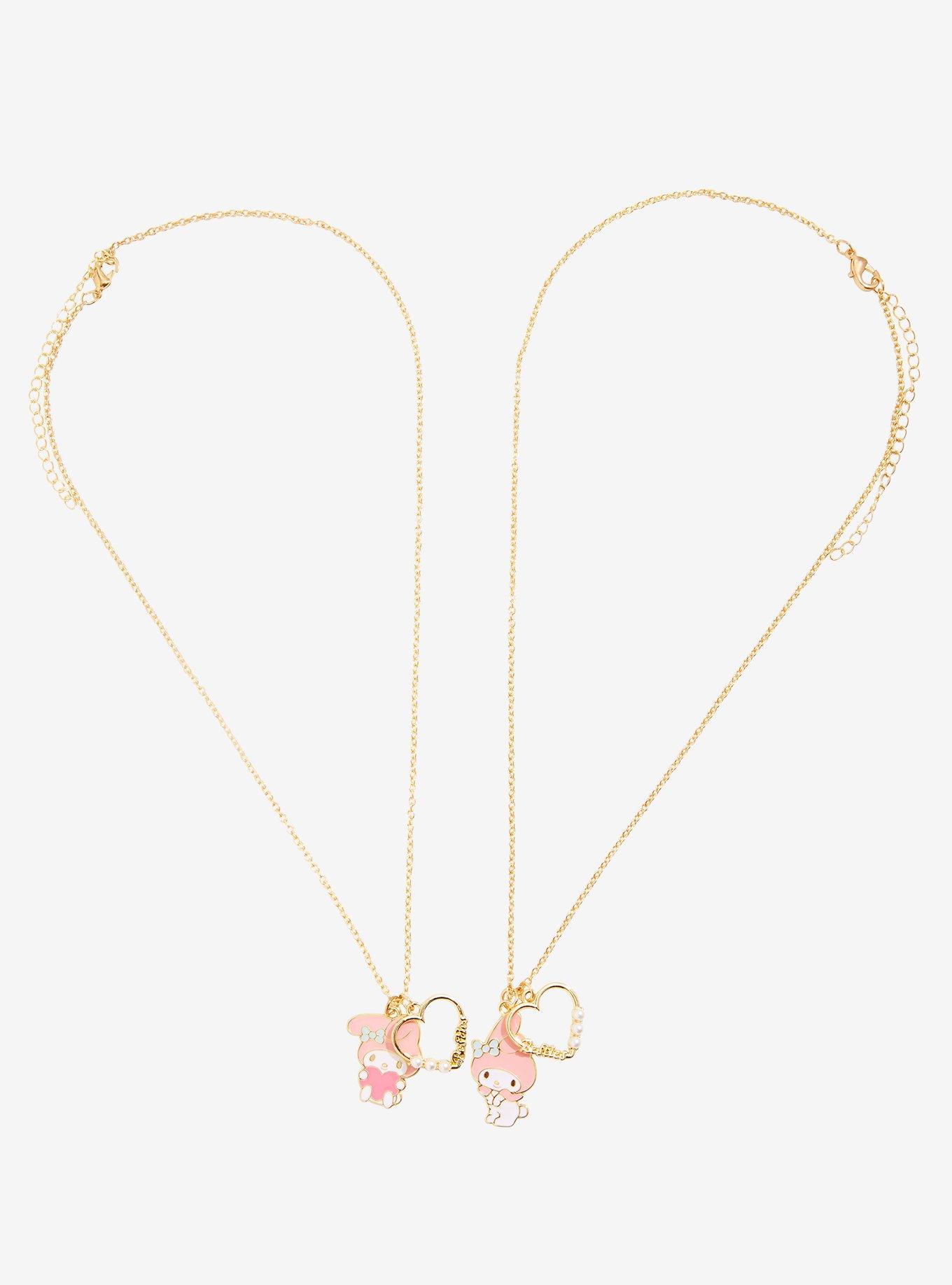 My Melody Heart Best Friend Necklace Set, Hot Topic