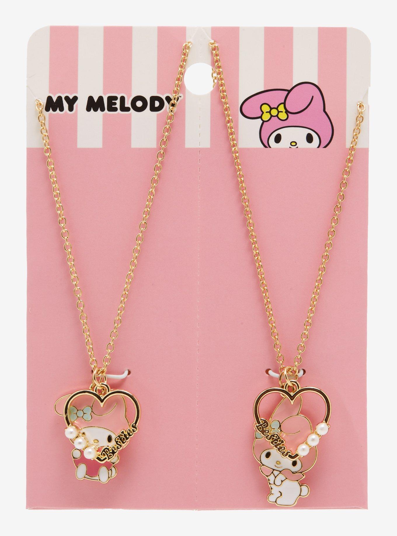 My Melody Heart Best Friend Necklace Set, , alternate