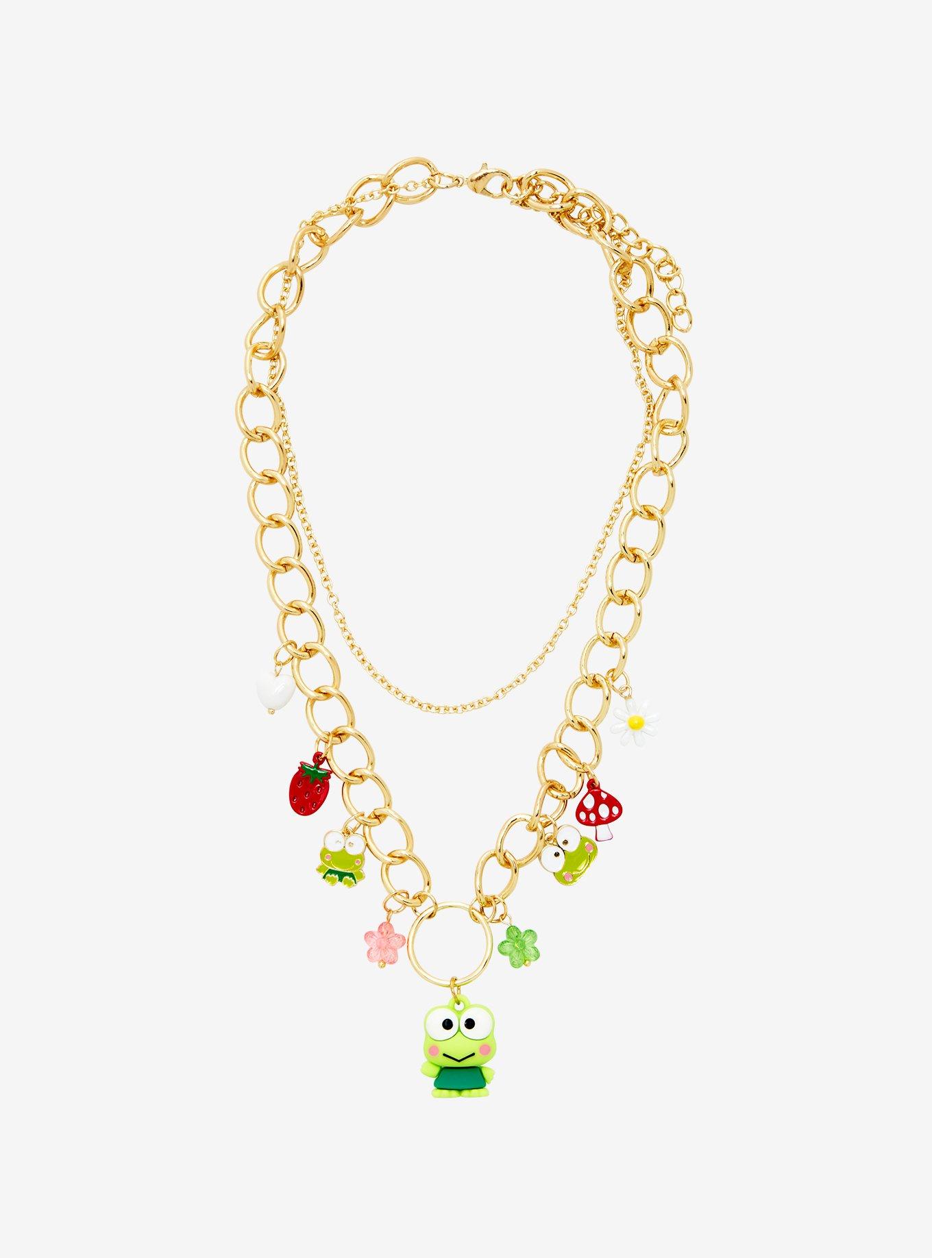 Keroppi O-Ring Charm Necklace, , alternate