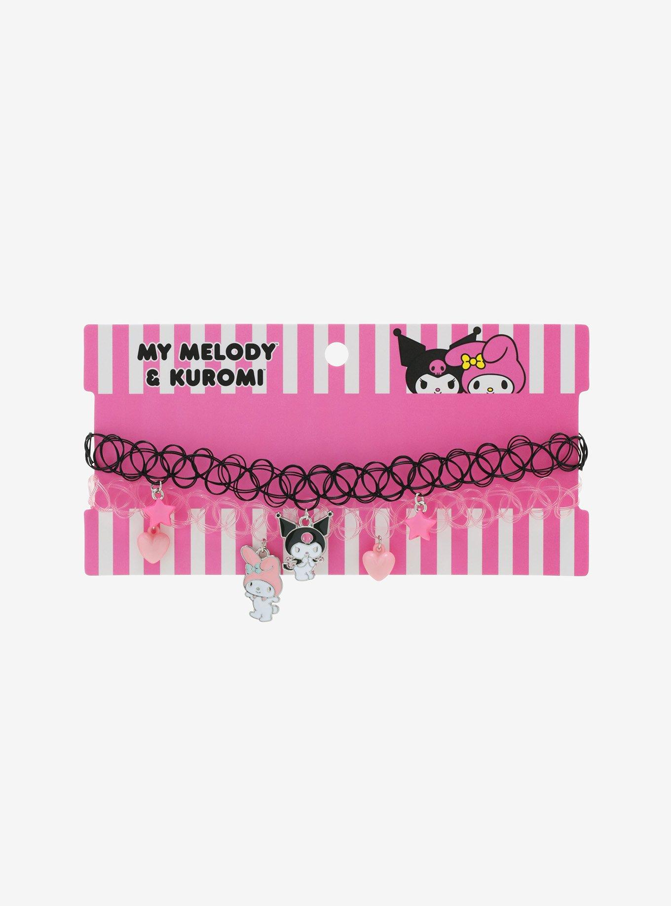 My Melody & Kuromi Best Friend Tattoo Choker Set, , alternate
