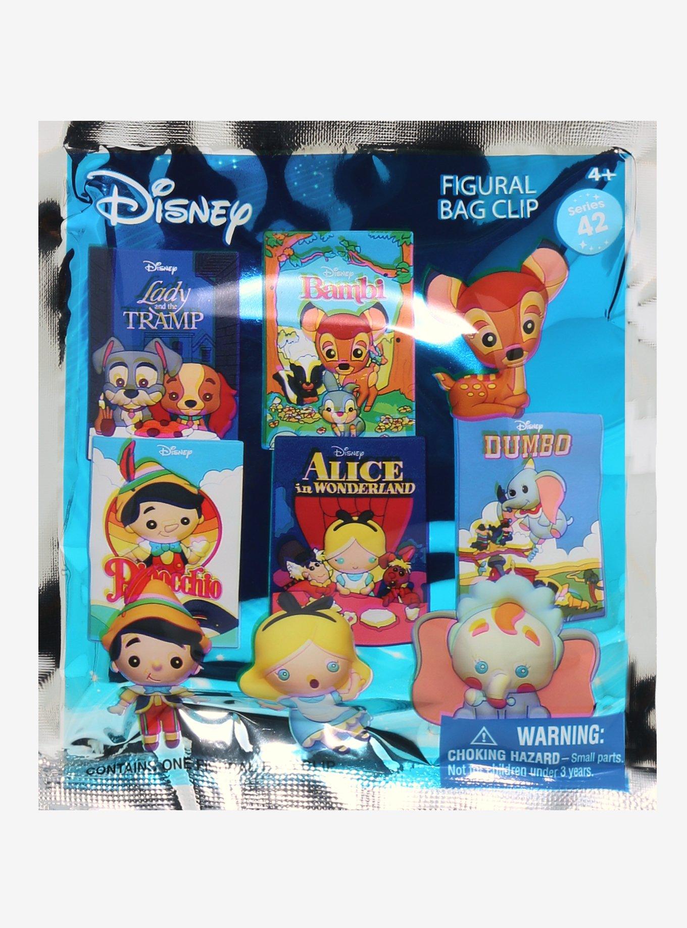  Disney Classic Series 42 3D Foam Bag Clip Blind Bag - Dumbo,  Alice in Wonderland, Pinocchio, Bambi, Lady and Tramp : Toys & Games