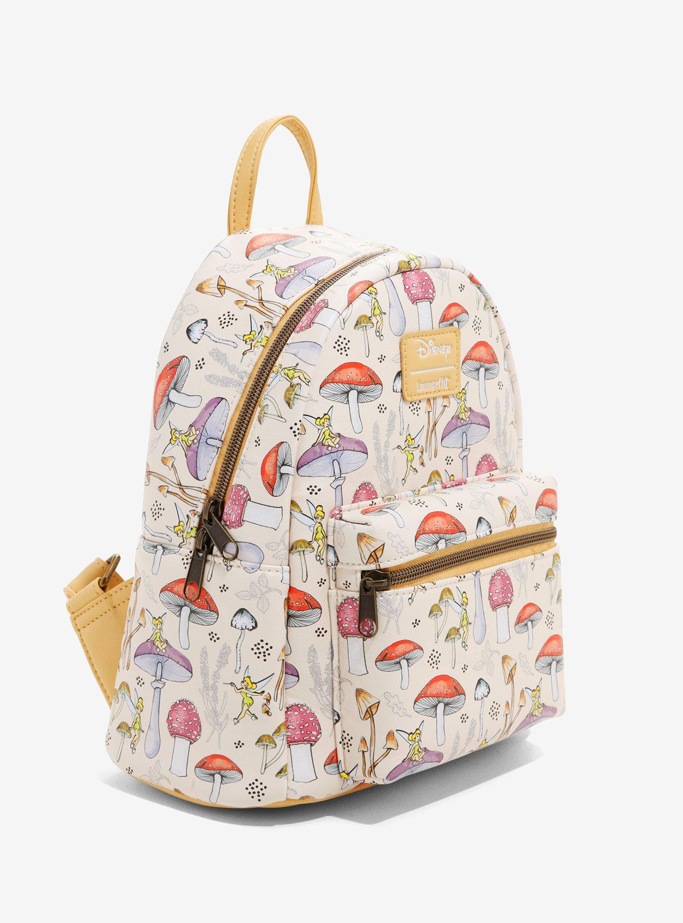 Loungefly Disney Peter Pan Tinker Bell Mushroom Mini Backpack, , alternate