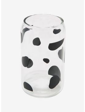 Cow Print Glass Cup, , hi-res