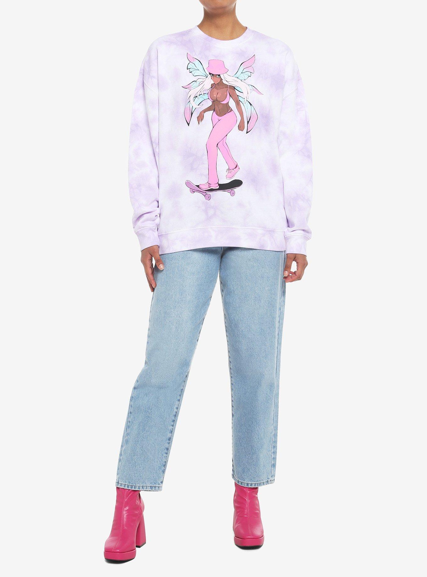 Fairy Skater Girl Tie-Dye Girls Sweatshirt By Proper Gnar