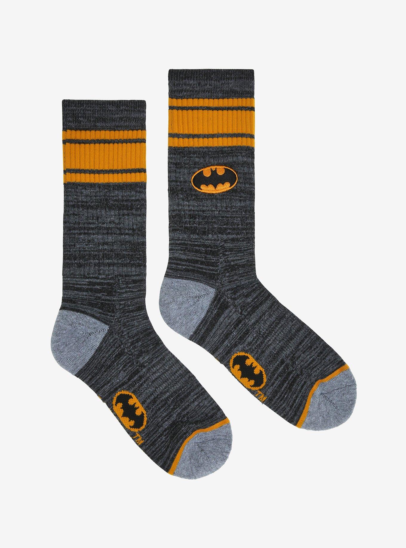 DC Comics Batman Logo Crew Socks, , alternate