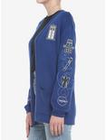 Her Universe Doctor Who Icon Embroidered Open Cardigan, DARK BLUE, alternate