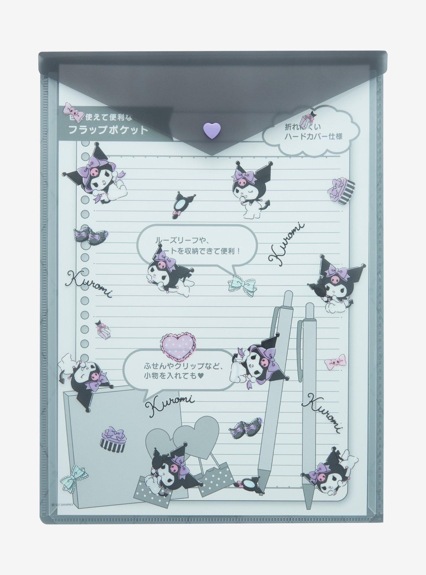 Kuromi Clear File Pocket Folder, , alternate