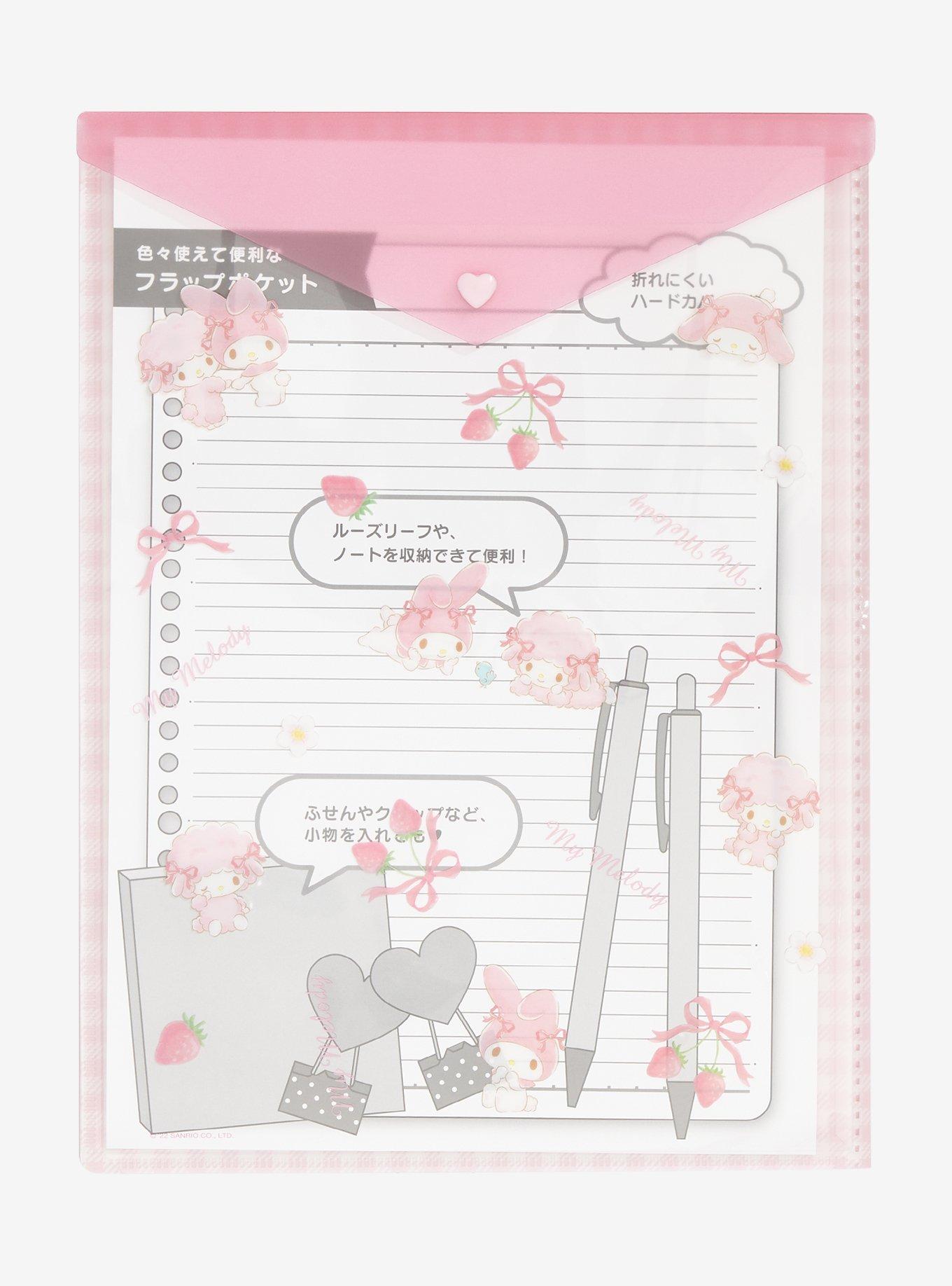 My Melody & My Sweet Piano Clear File Pocket Folder, , alternate