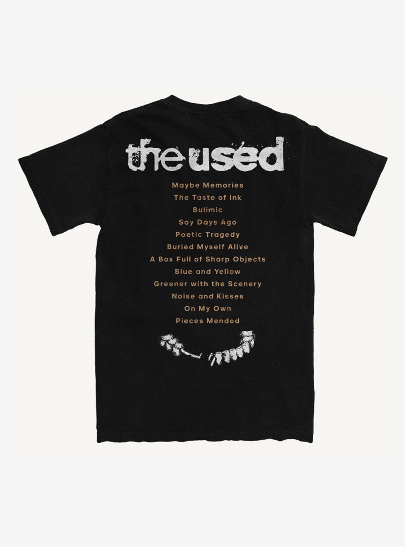 The Used Self-Titled Album Track List Girls T-Shirt, BLACK, alternate