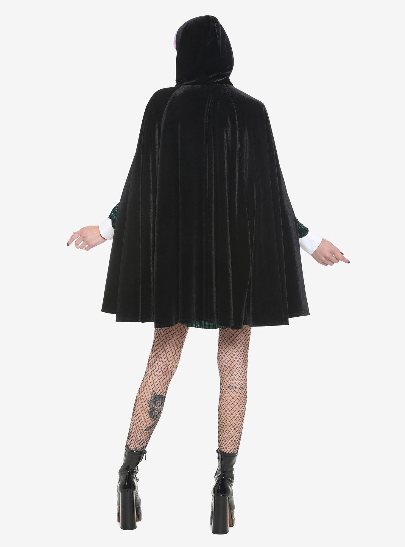 Her Universe Disney The Haunted Mansion Gargoyle Velvet Hooded Cape, DEEP BLACK, alternate