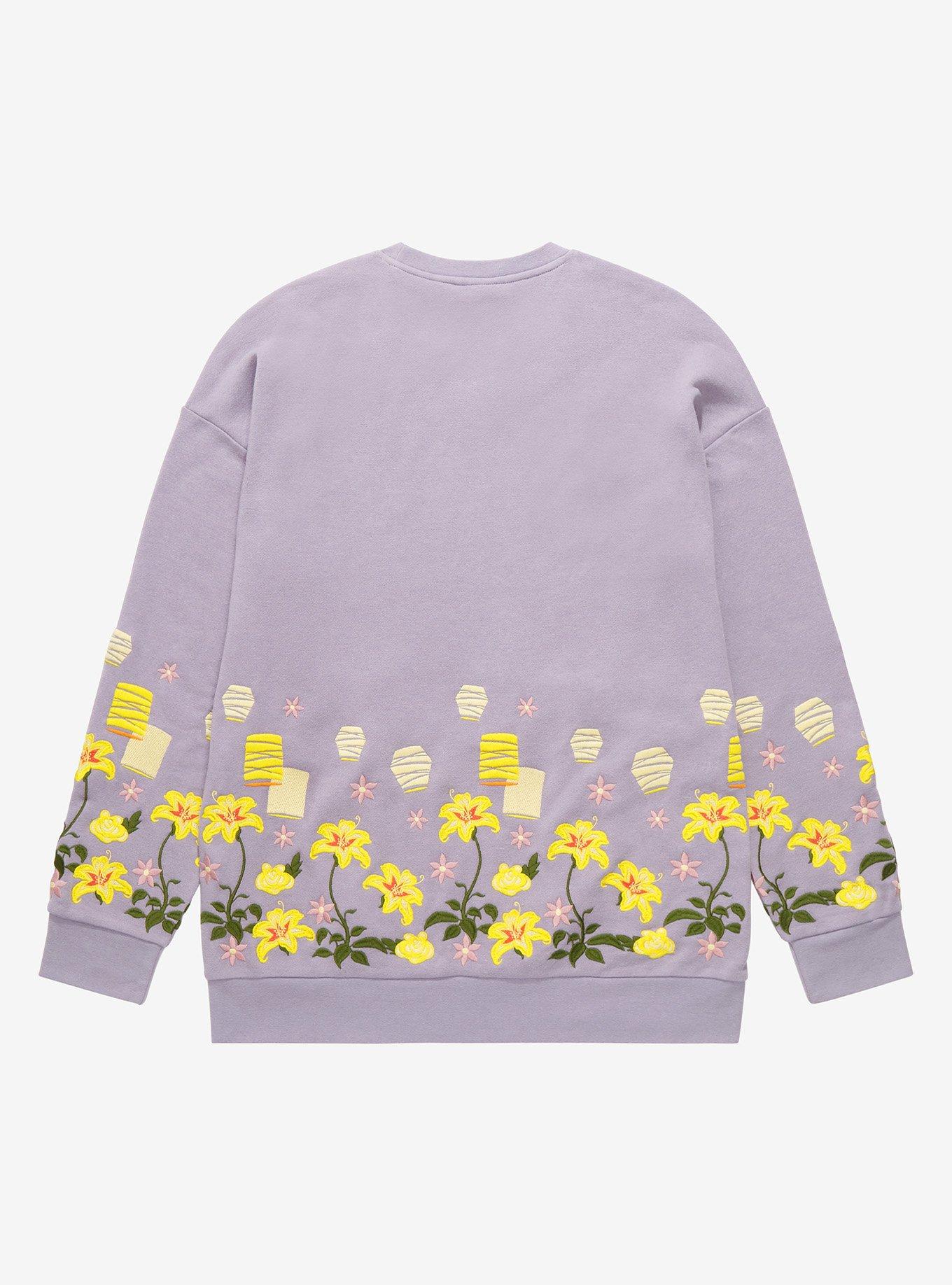 Disney Tangled Rapunzel Embroidered Sweatshirt, PURPLE, alternate