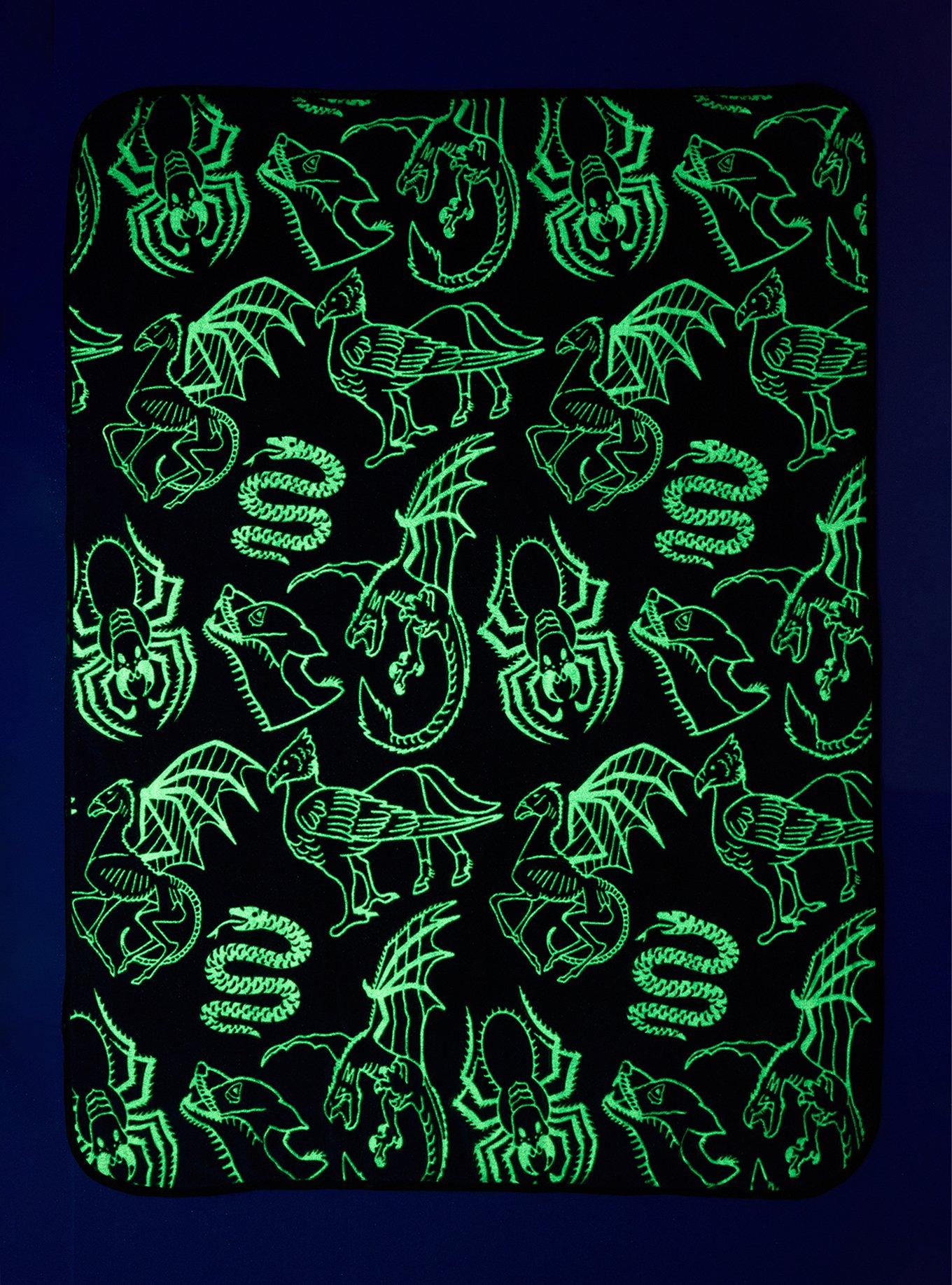 Harry Potter Mythical Creatures Glow-in-the-Dark Boxed Throw - BoxLunch Exclusive, , alternate