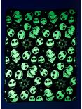 Disney The Nightmare Before Christmas Jack and Oogie Boogie Glow-in-the-Dark Boxed Throw - BoxLunch Exclusive, , alternate