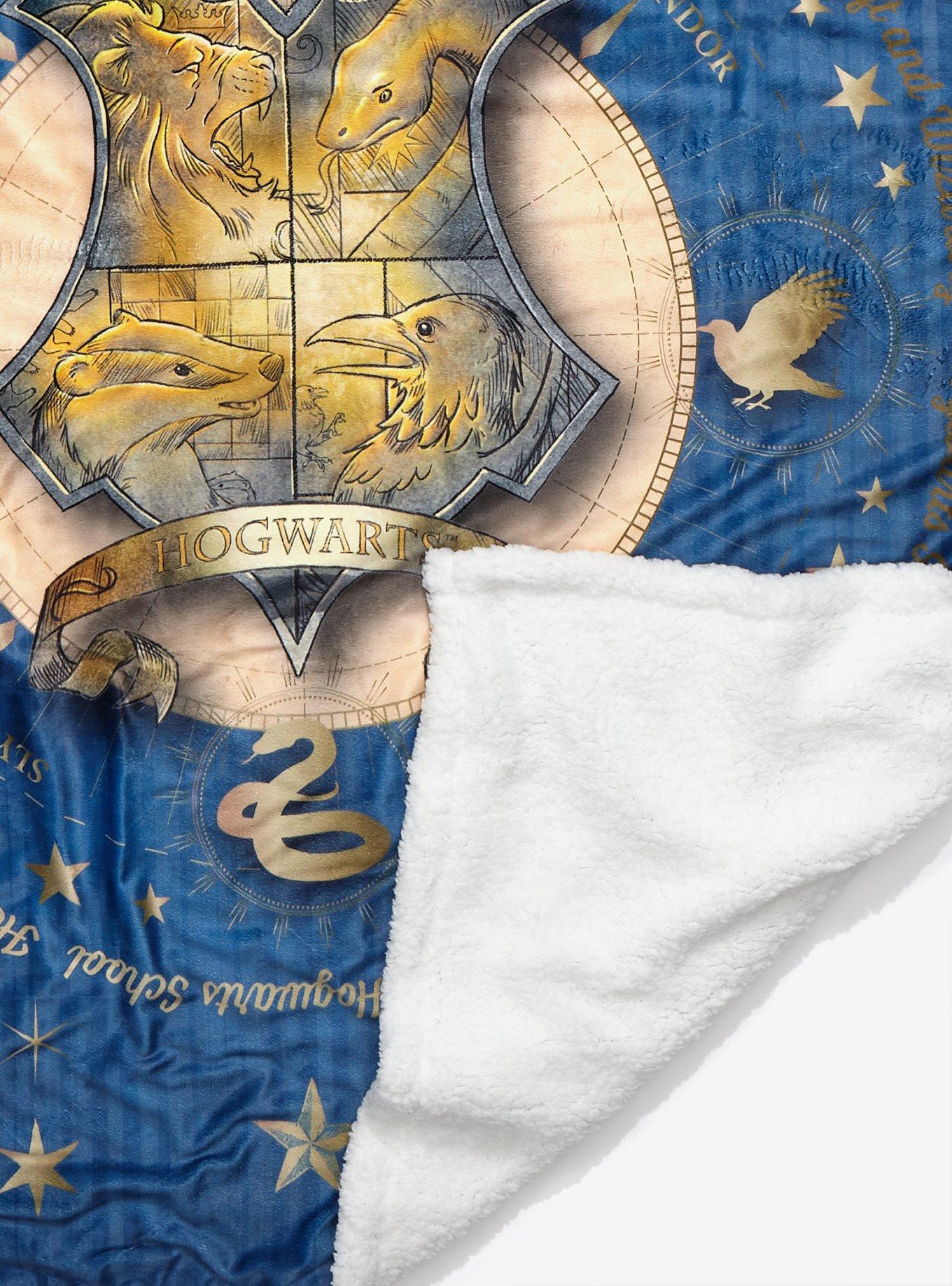 Harry Potter Hogwarts Starry Sherpa Throw - BoxLunch Exclusive, , alternate