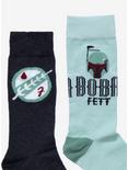 Star Wars Boba Fett Crew Socks 2 Pair, , alternate