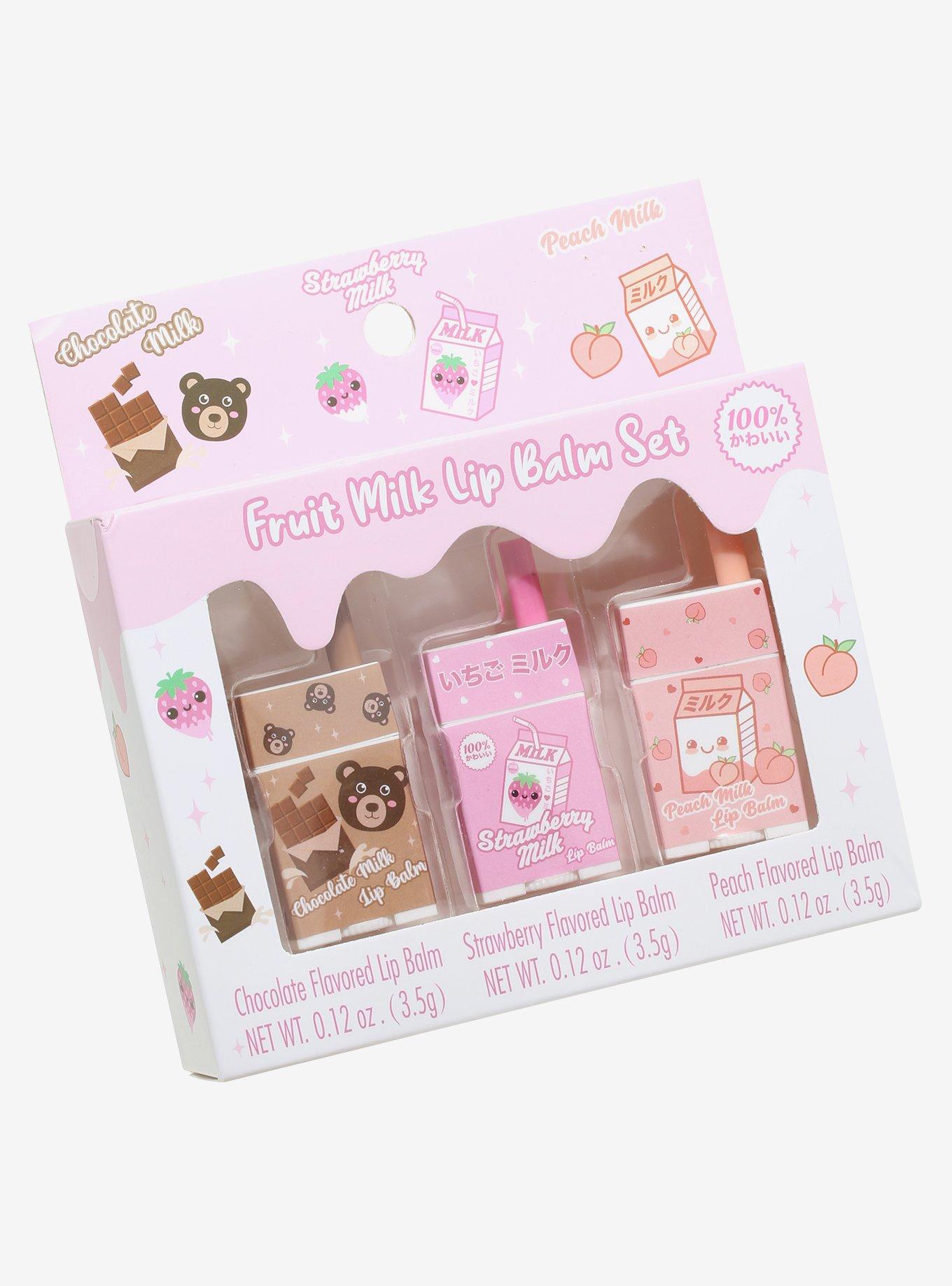 Fruit Milk Lip Balm Set, , alternate