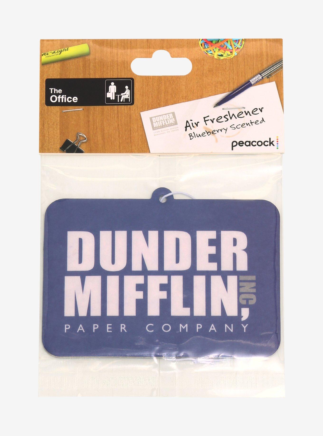 The Office Dunder Mifflin Logo Blueberry Scented Air Freshener, , alternate