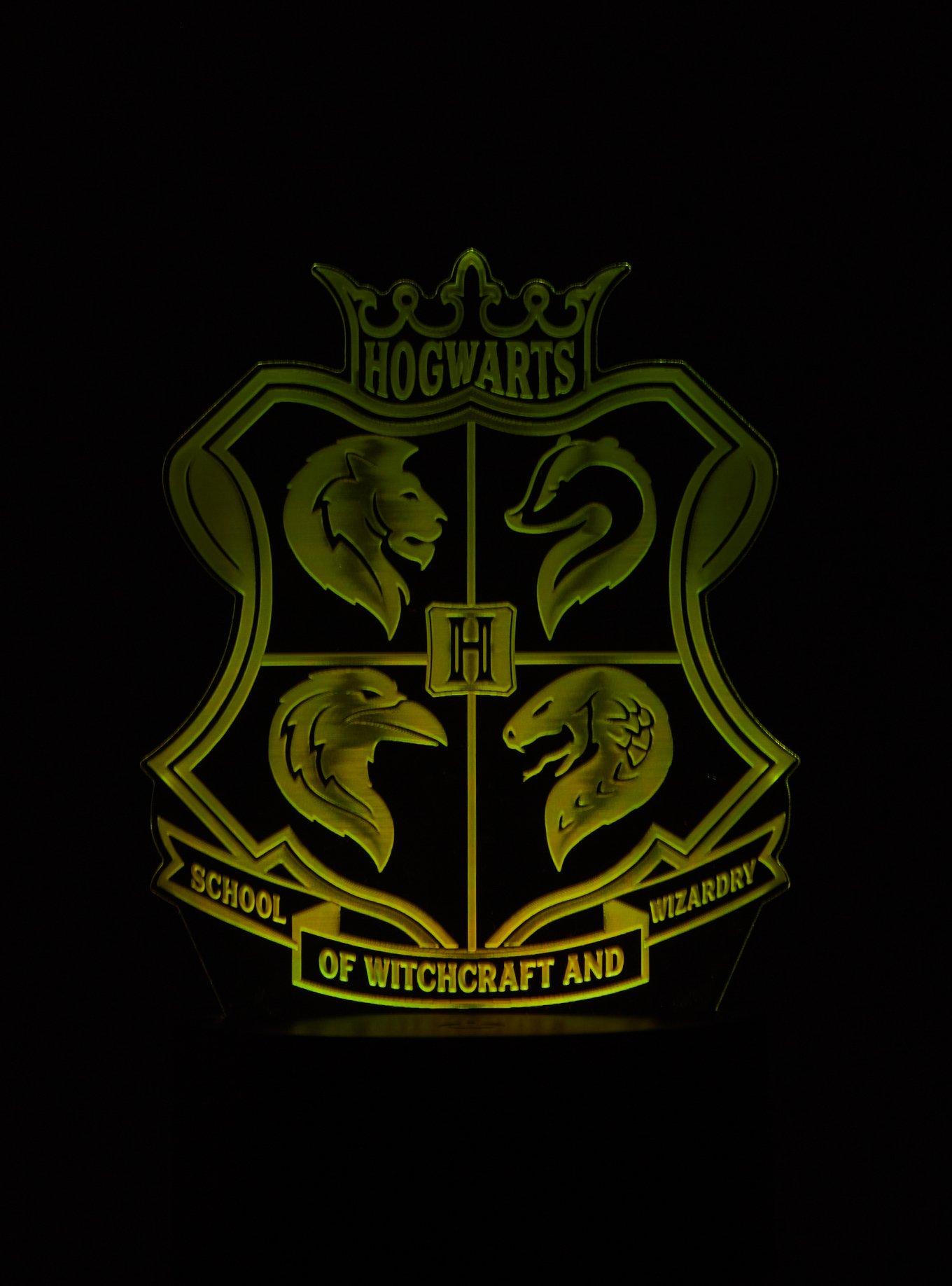 Harry Potter Hogwarts Crest Color-Changing LED Acrylic Light | BoxLunch