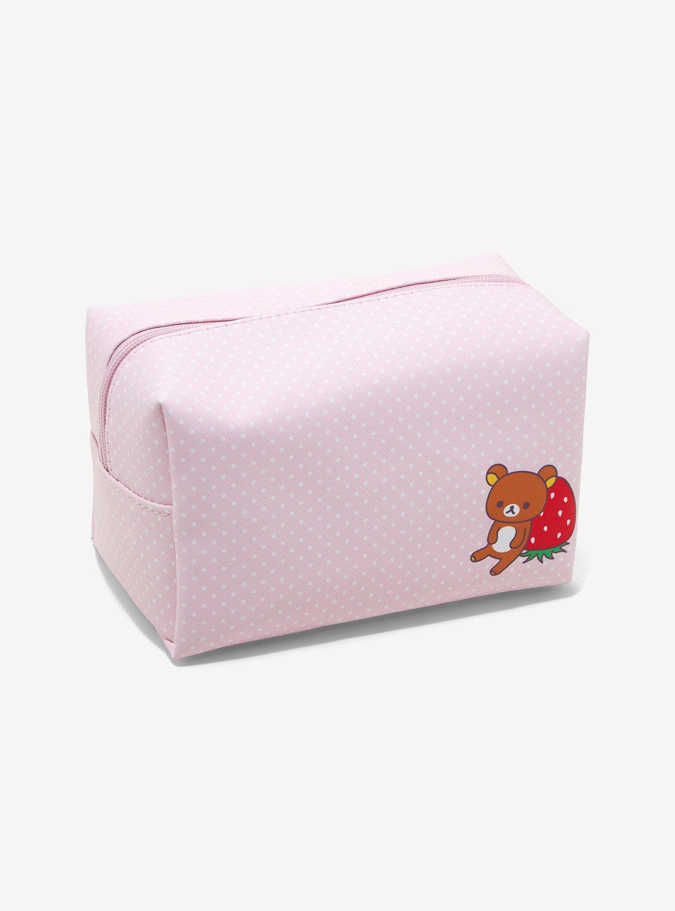 Rilakkuma Trio Strawberry Makeup Bag, , alternate