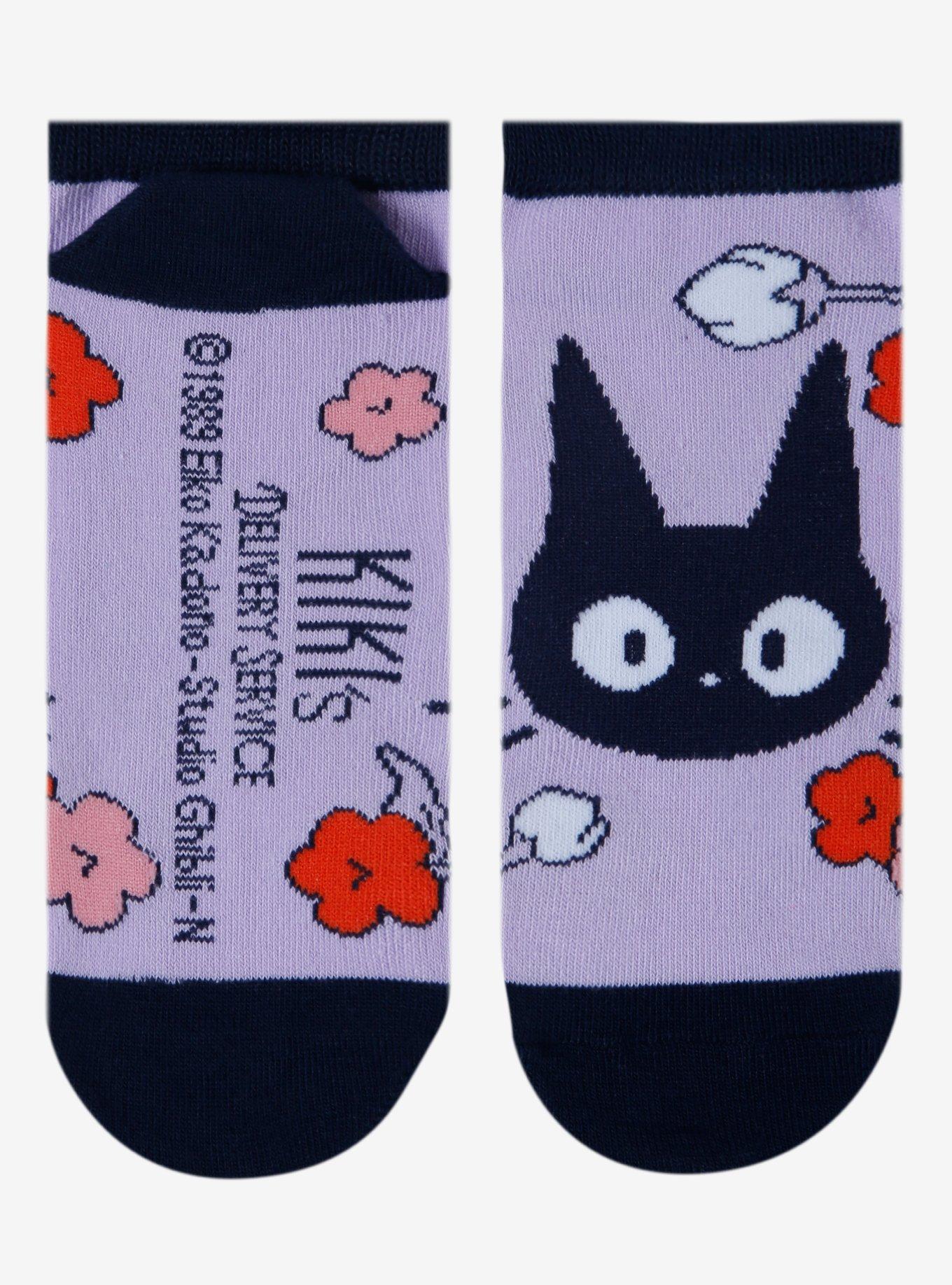 Studio Ghibli Kiki's Delivery Service Jiji Flower No-Show Socks, , hi-res