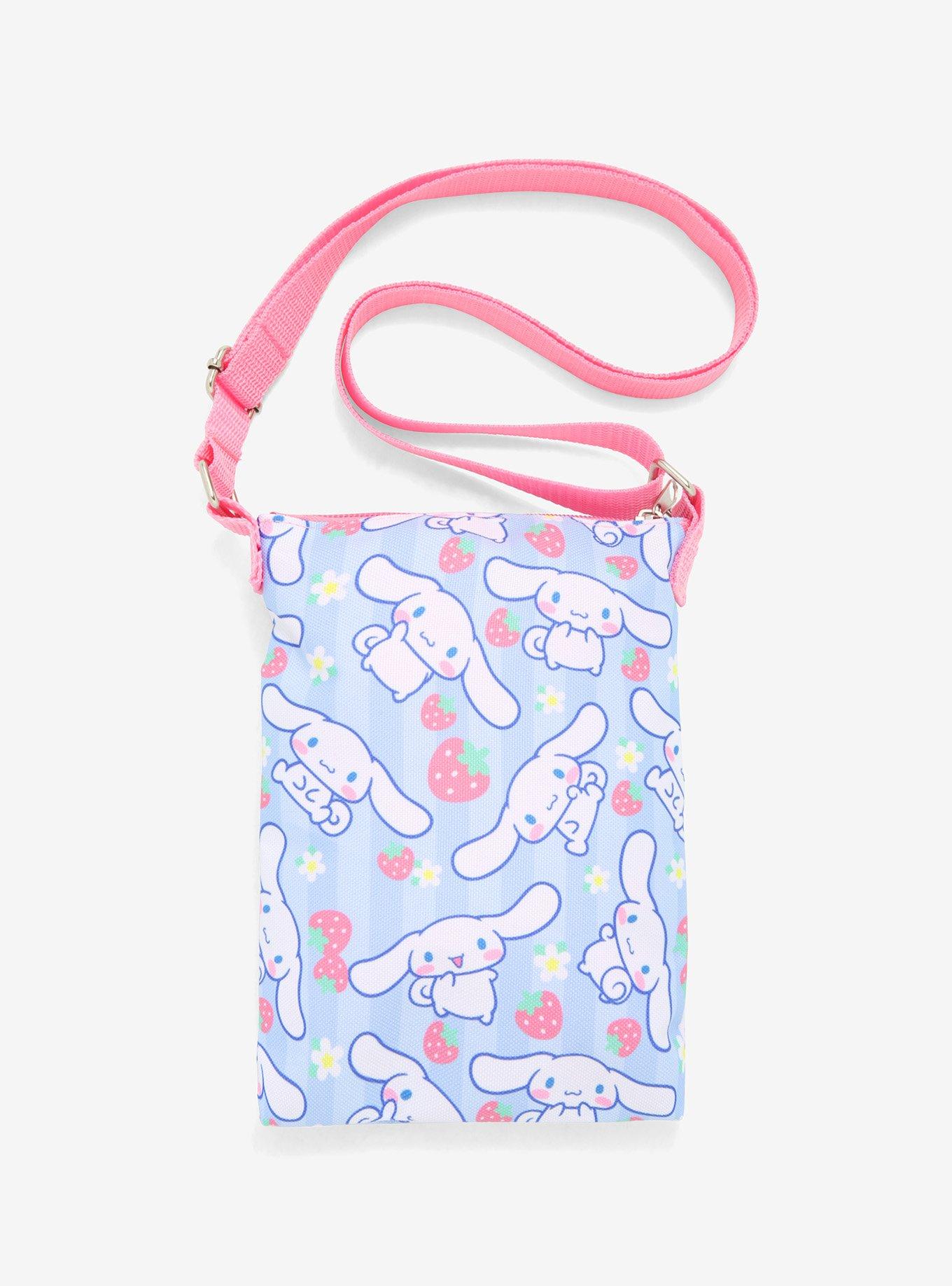 Cinnamoroll Strawberries Flower Passport Crossbody Bag, , alternate