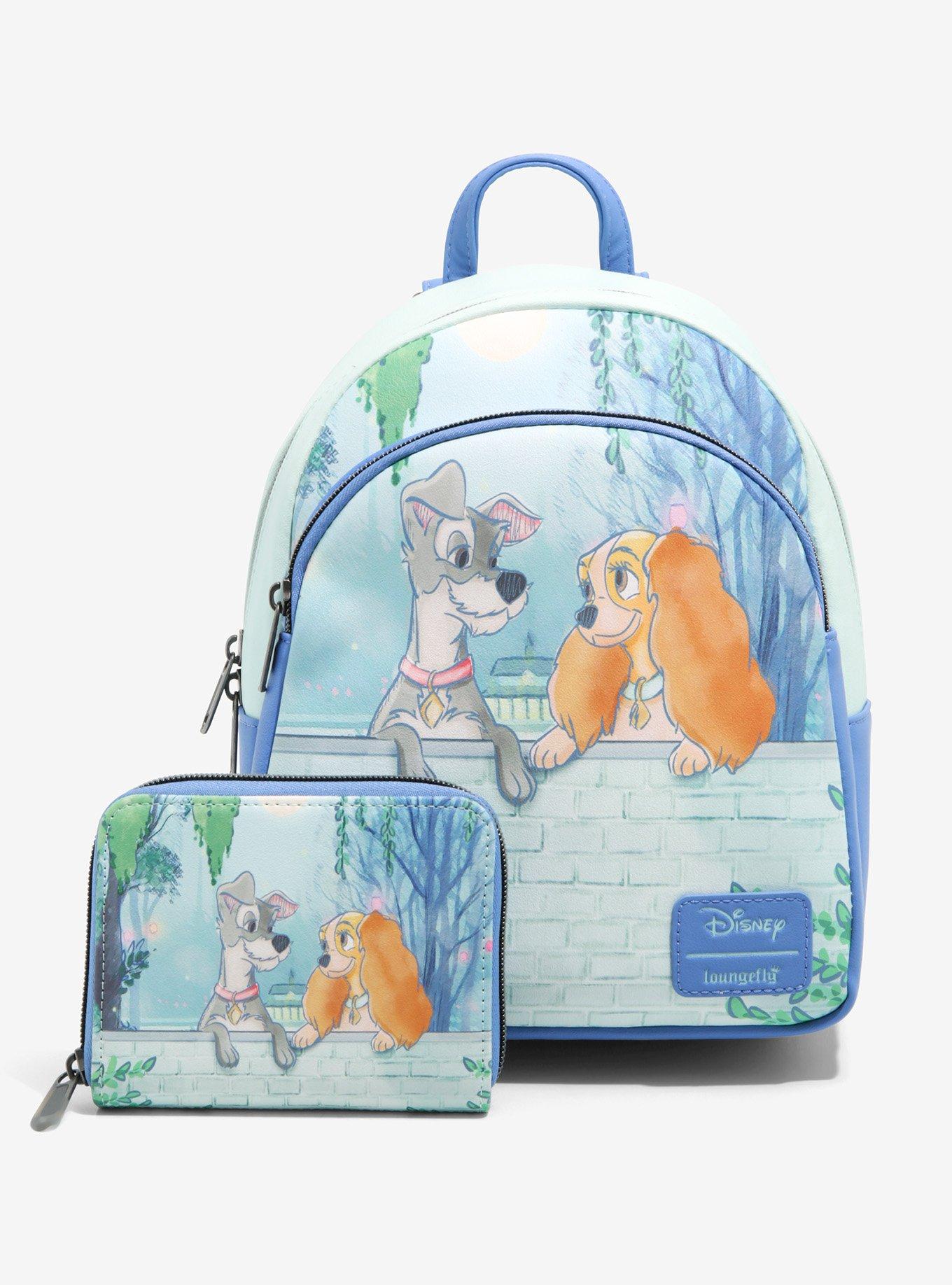 Loungefly Disney Lady And The Tramp Gaze Mini Zipper Wallet, , alternate