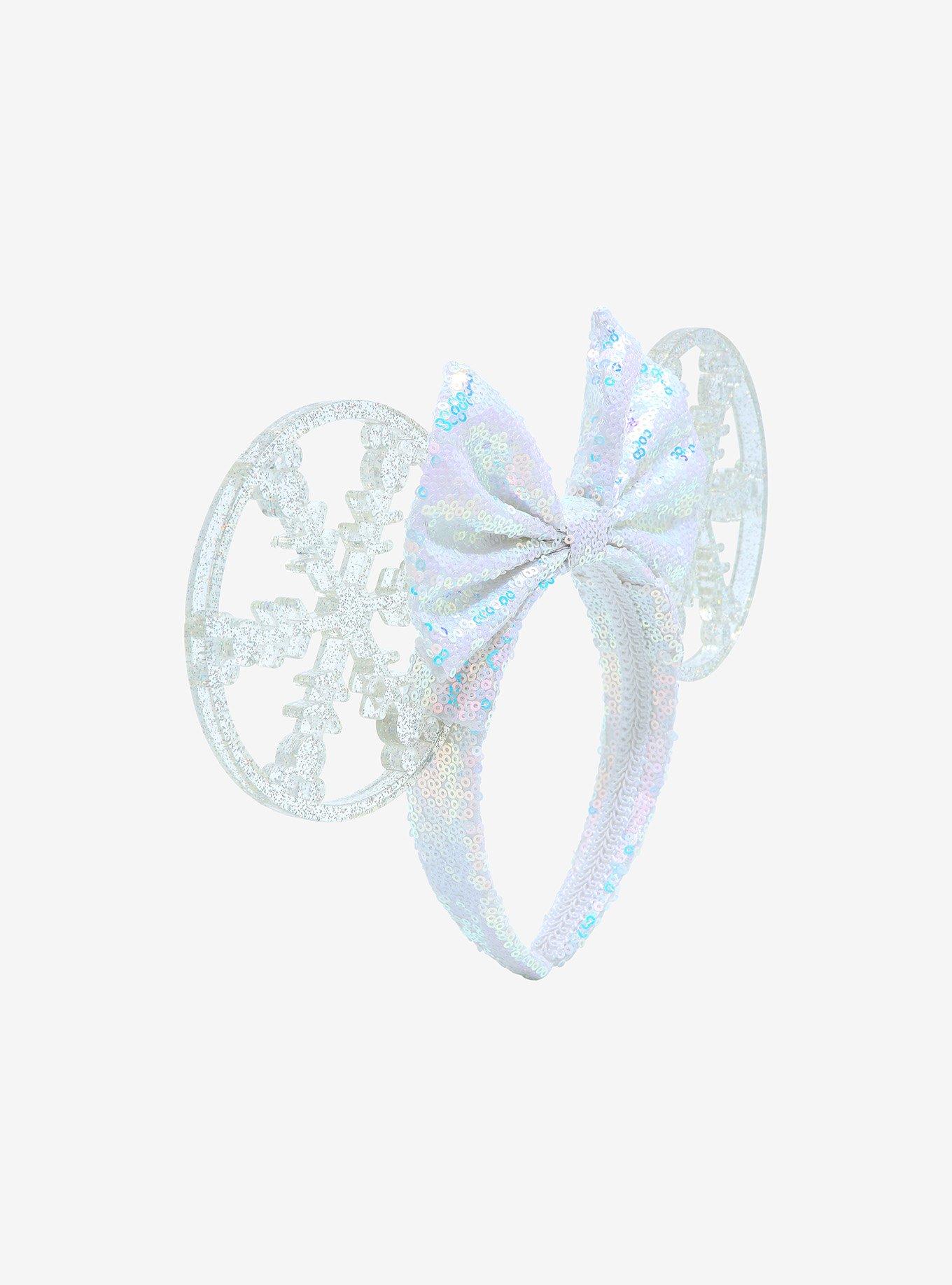 Disney Snowflake Minnie Mouse Ears - BoxLunch Exclusive, , alternate