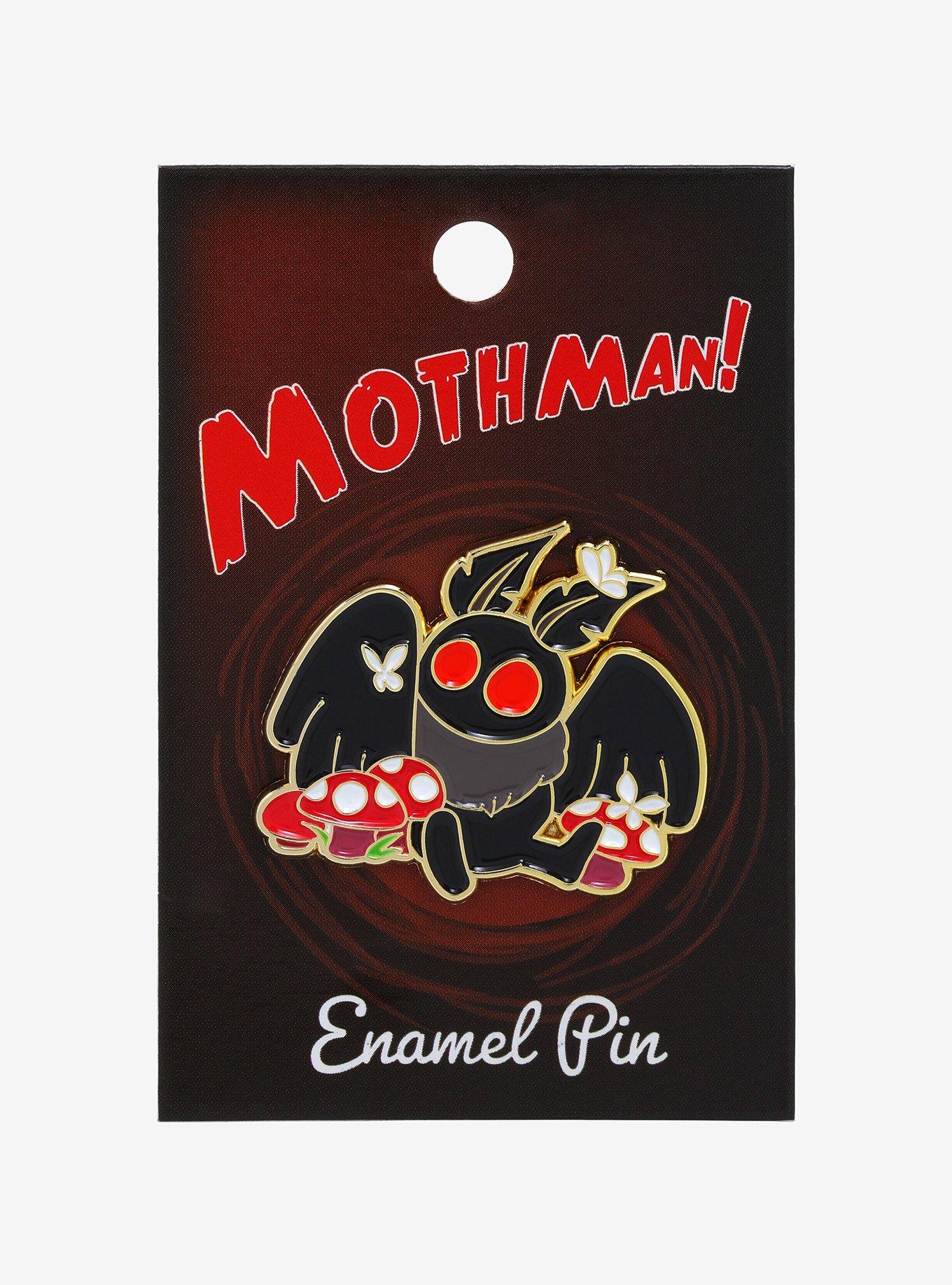 Chibi Mothman with Mushrooms Enamel Pin - BoxLunch Exclusive, , alternate