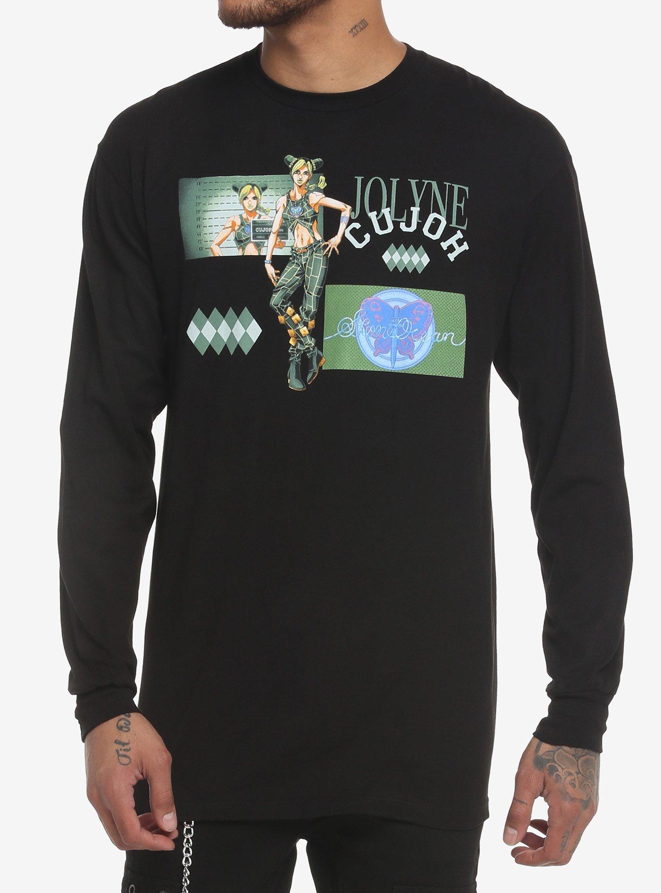 JoJo's Bizarre Adventure Jolyne Cujoh Long-Sleeve T-Shirt, BLACK, alternate
