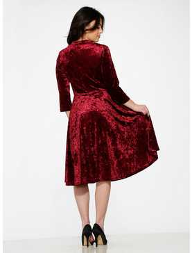 Burgundy Velvet Dress, , hi-res
