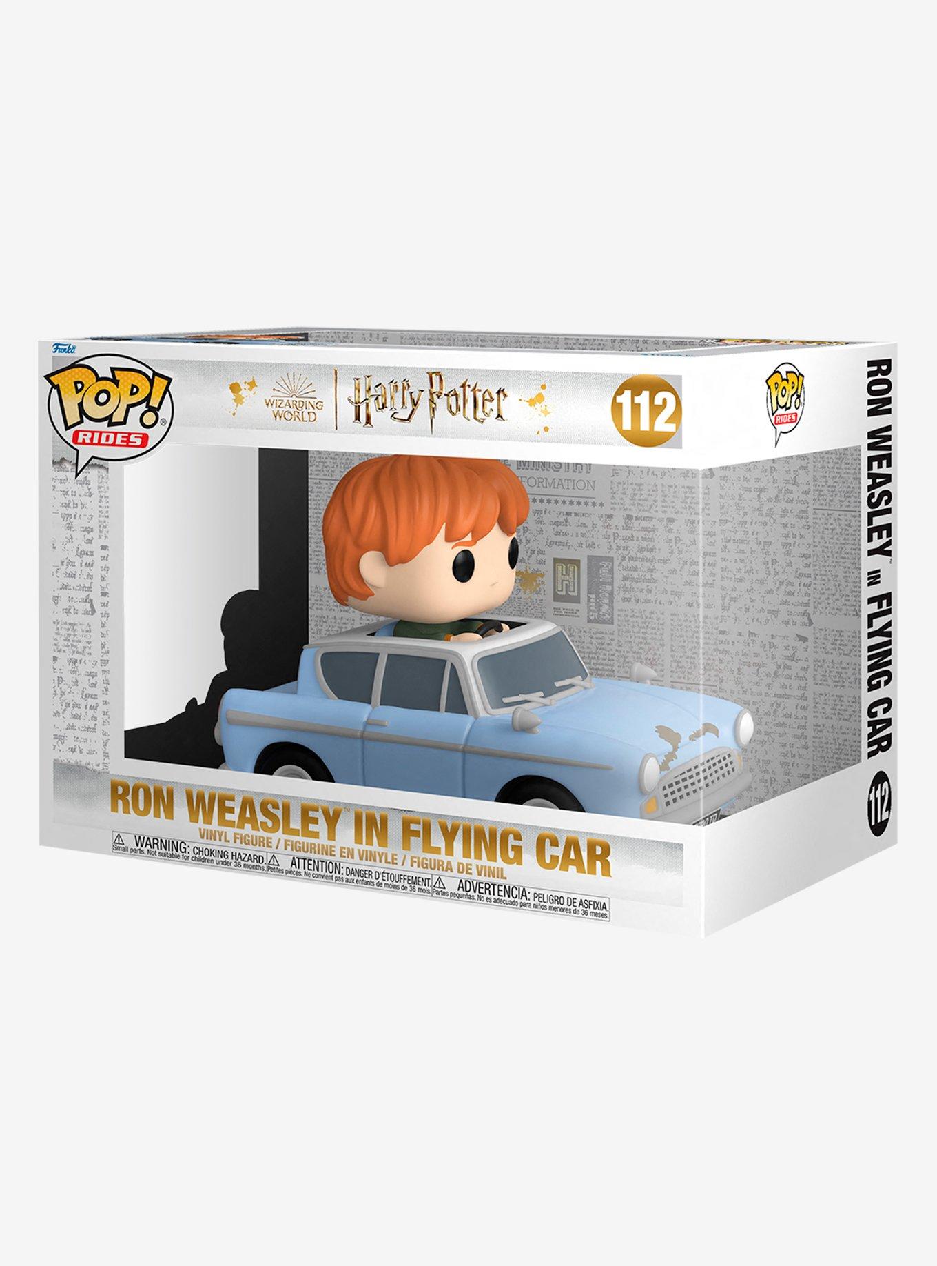 Funko Harry Potter Pop! Rides Ron Weasley In Flying Car Vinyl Figure, , alternate