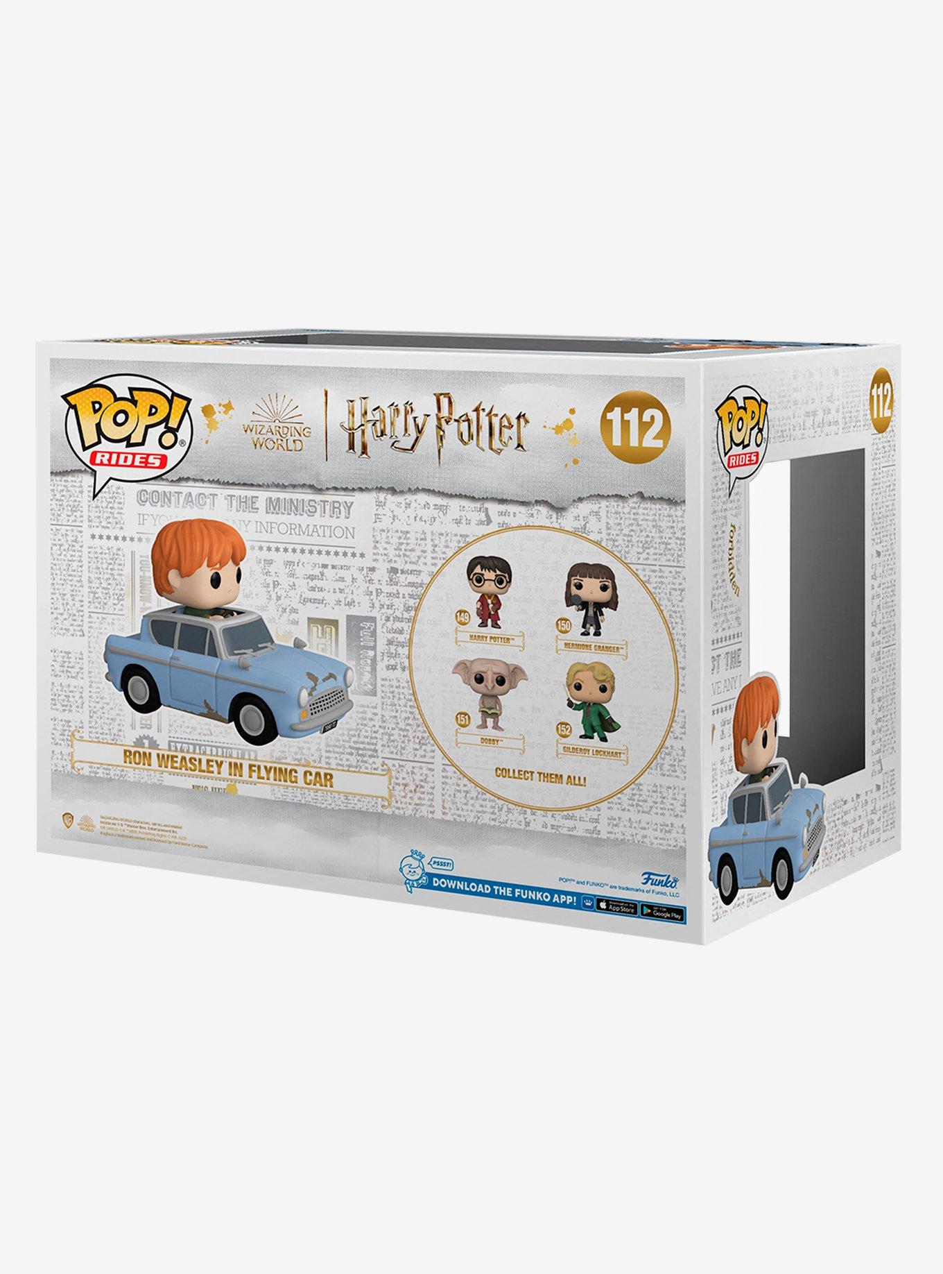 Funko Harry Potter Pop! Rides Ron Weasley In Flying Car Vinyl Figure, , alternate
