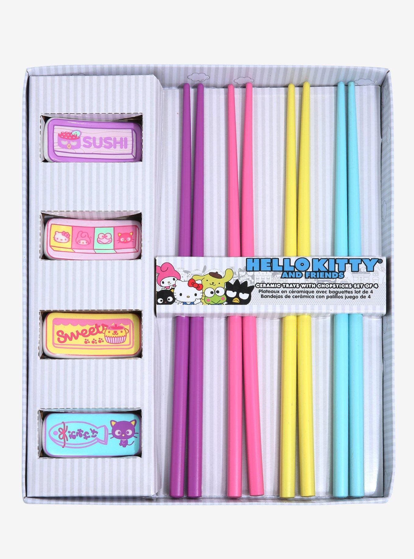 Hello Kitty And Friends Chopstick & Tray Set, , alternate