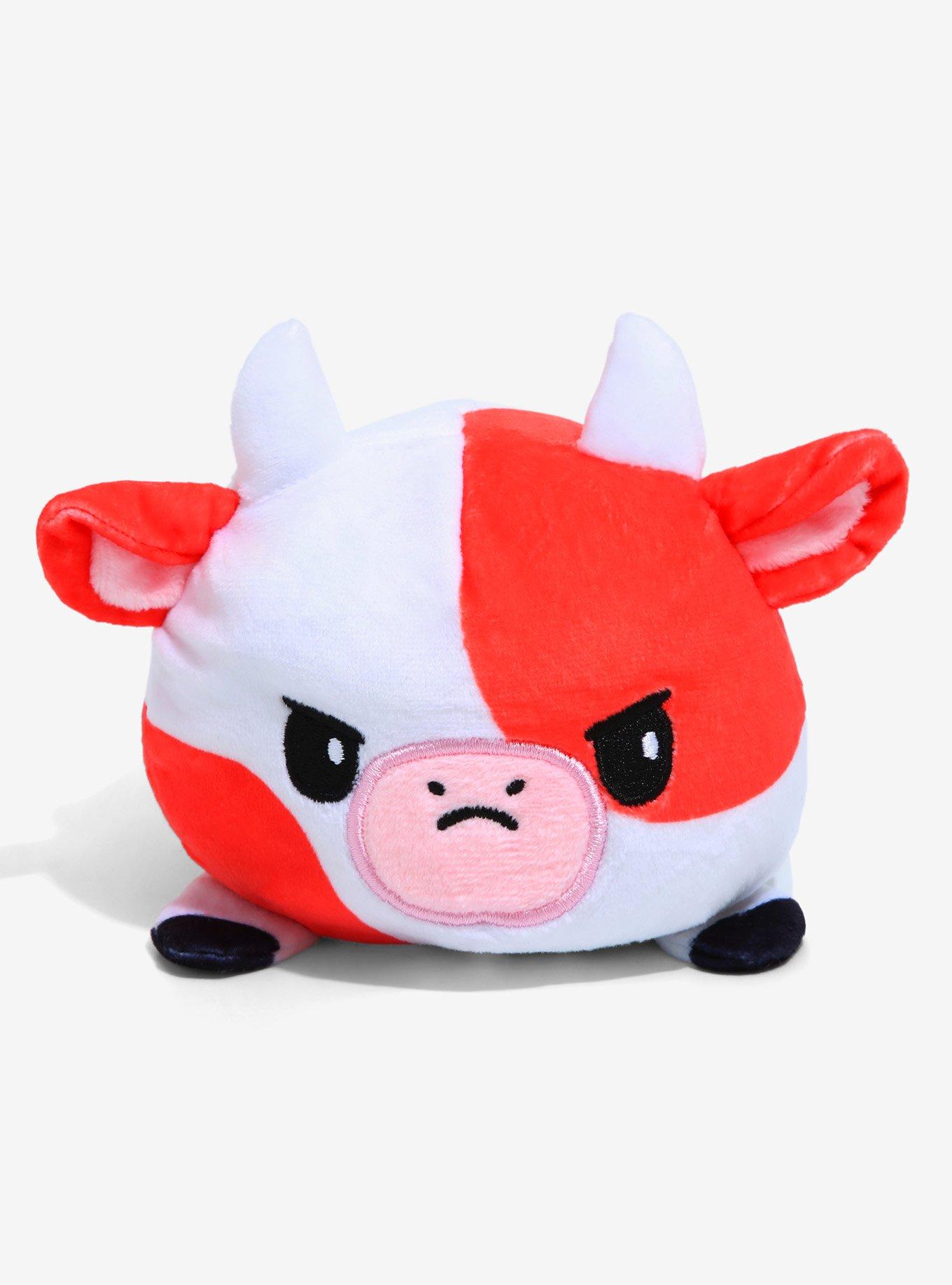 TeeTurtle Happy + Angry Reversible Mood 5 Inch Cow Plush, , alternate