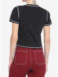 Skelanimals Mesh Shoulder Girls Crop T-Shirt, MULTI, alternate
