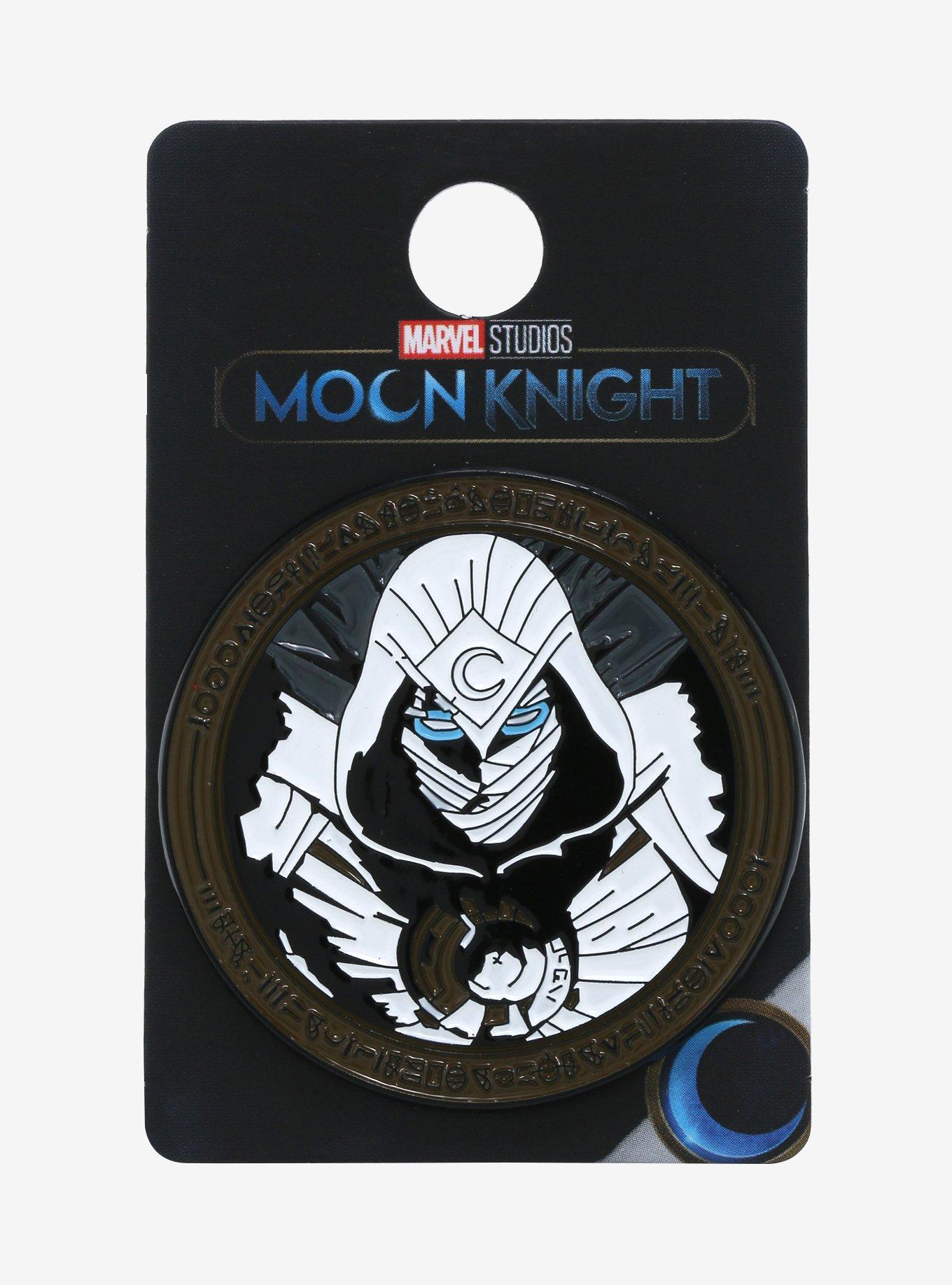 Marvel Moon Knight Circle Portrait Enamel Pin , , alternate